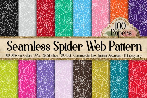 Download 100 Seamless Spider Web Pattern Papers - Spider web Collection