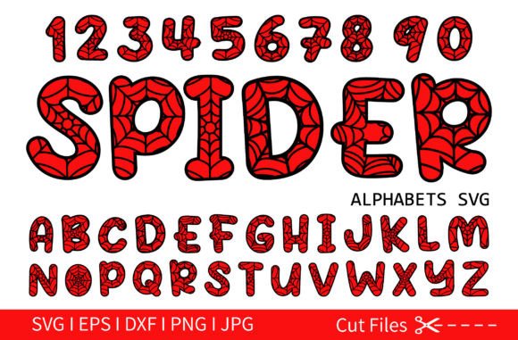Download Spider Alphabet SVG I Spider Web Font - Spider web Collection