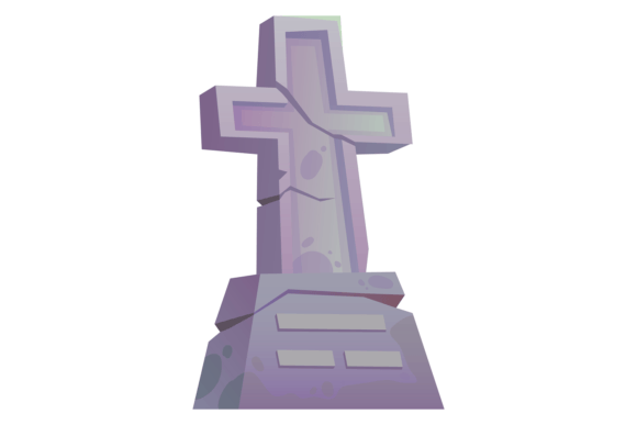 Download Grave Cross Cartoon Icon. Death Stone Cr - Grave Collection