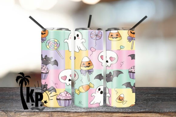 Download Kawaii Ghost &amp; Candy 20oz Skinny Tumbler - Candy Collection