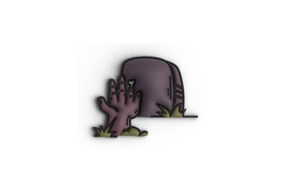 Download Halloween 3d Grave and Hand Monster - Grave Collection