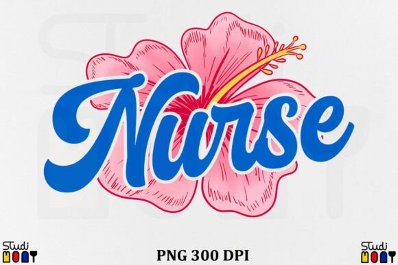 Download Summer Nurse Flower Vintage Design PNG - Vintage design Collection