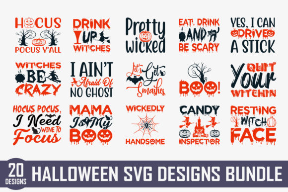 Download Halloween Quotes Designs Bundle - Premium Resources