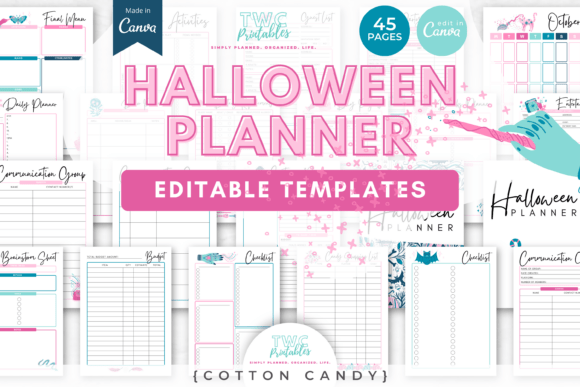 Download Halloween Planner | Canva | COTTON CANDY - Candy Collection