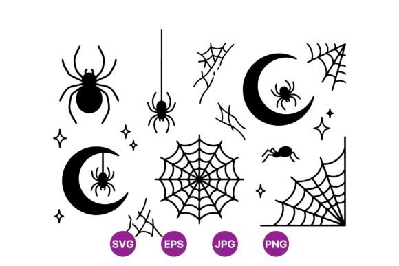 Download Halloween Spider Web Clipart Set - Spider web Collection