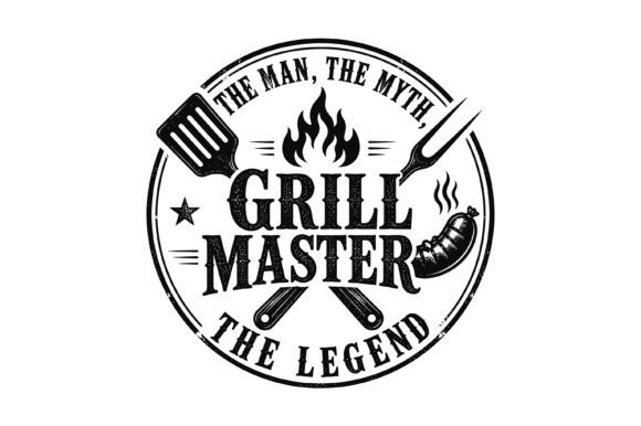 Download Grill Master Dad BBQ Vintage Design - Vintage design Collection