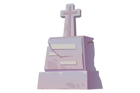Download Old Graveyard Stone Cross. Grave Cartoon - Grave Collection